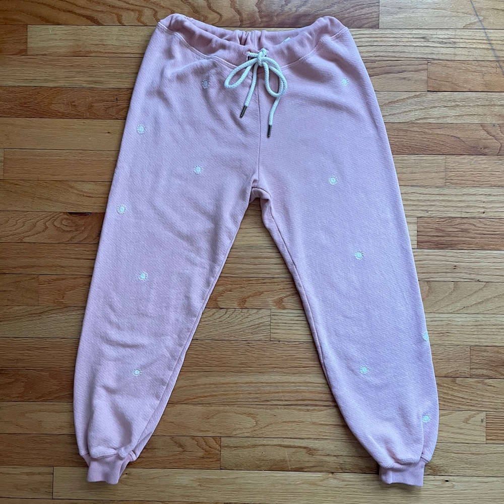 The Great. Slouch Embroidered Sweatpants